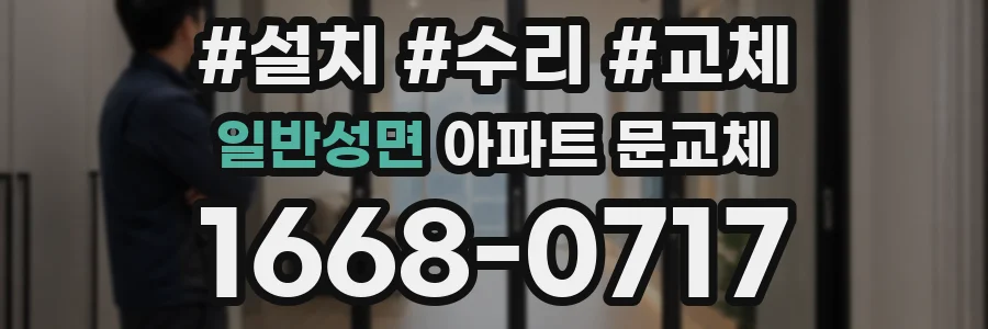 일반성면 아파트 문교체