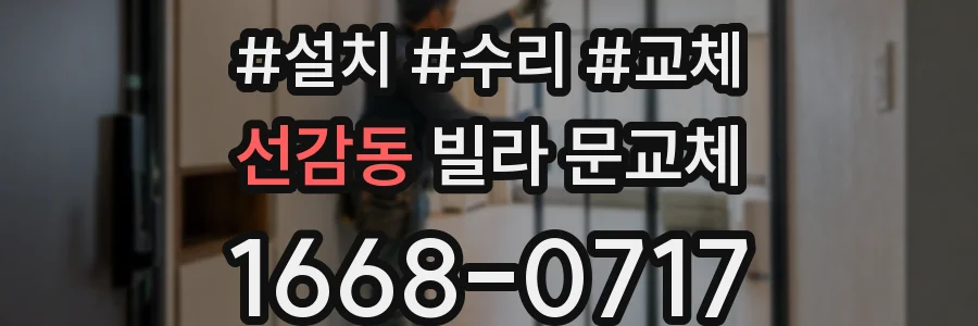 선감동 빌라 문교체