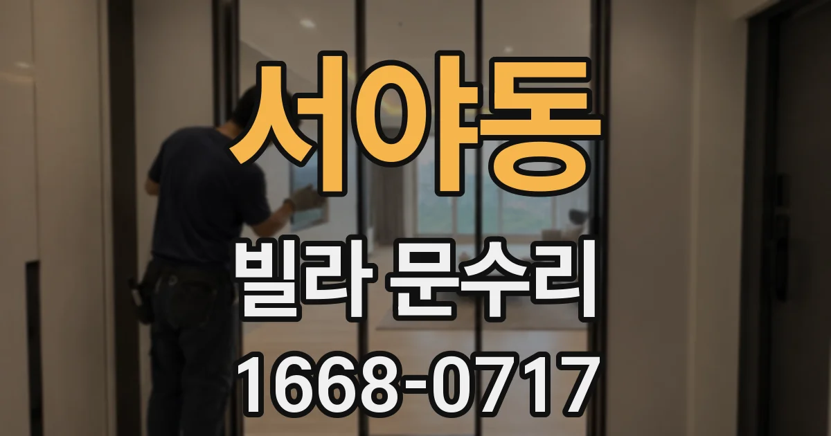 서야동 빌라 문수리