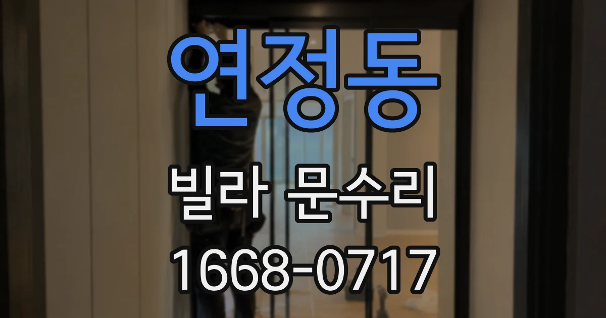 연정동 빌라 문수리