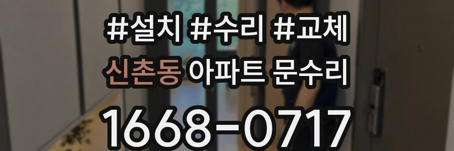신촌동 아파트 문수리