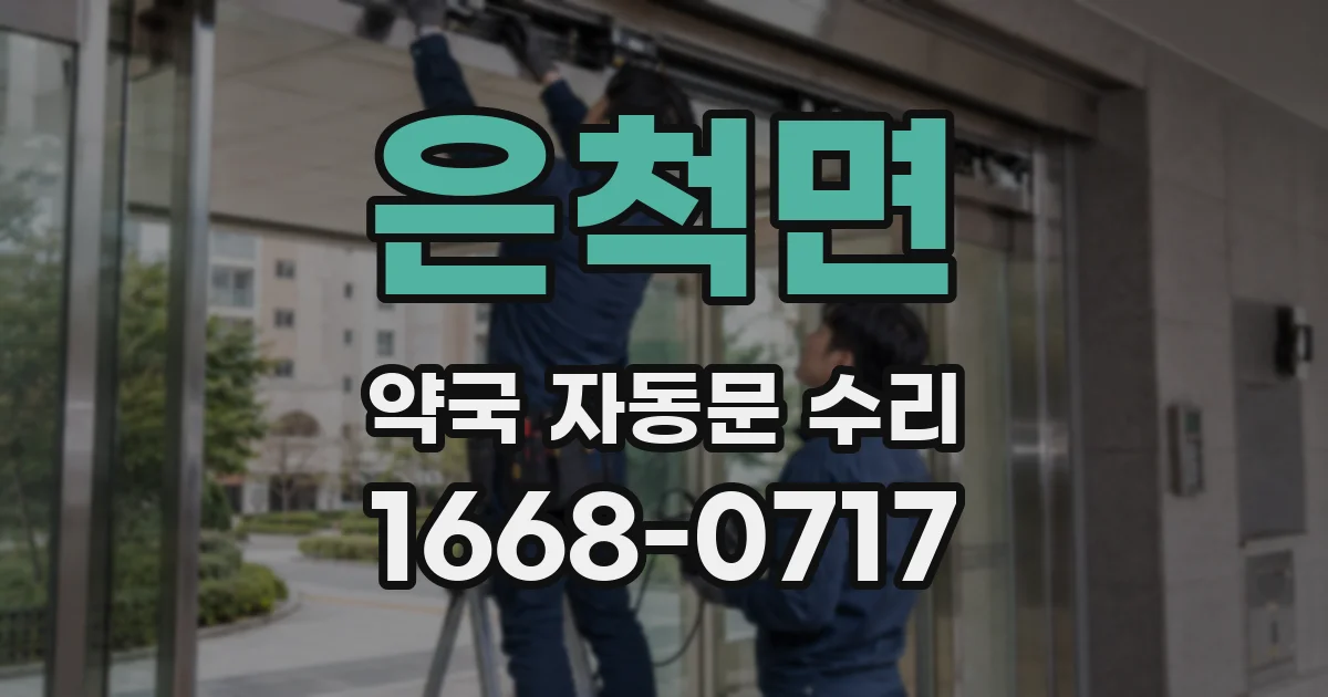 은척면 약국 자동문 수리