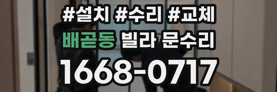 배곧동 빌라 문수리