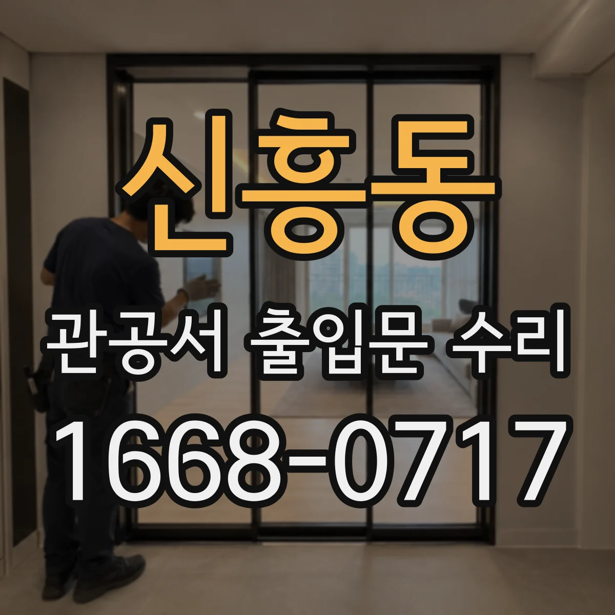 신흥동 관공서 출입문 수리