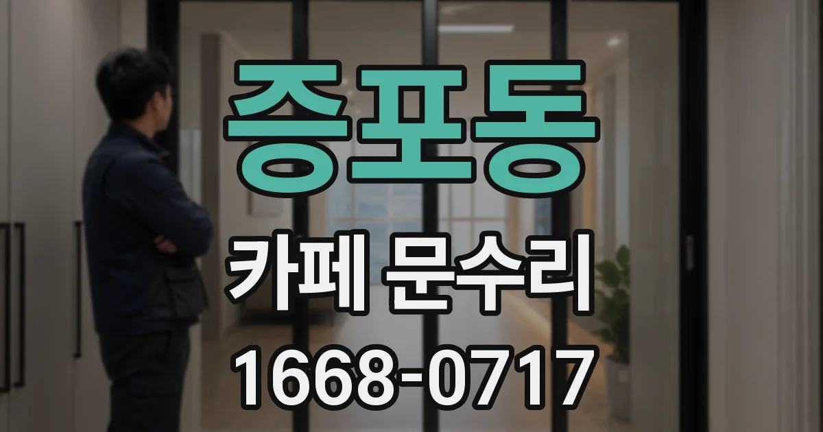 증포동 카페 문수리