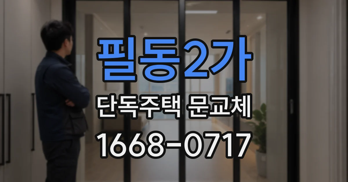 필동2가 단독주택 문교체