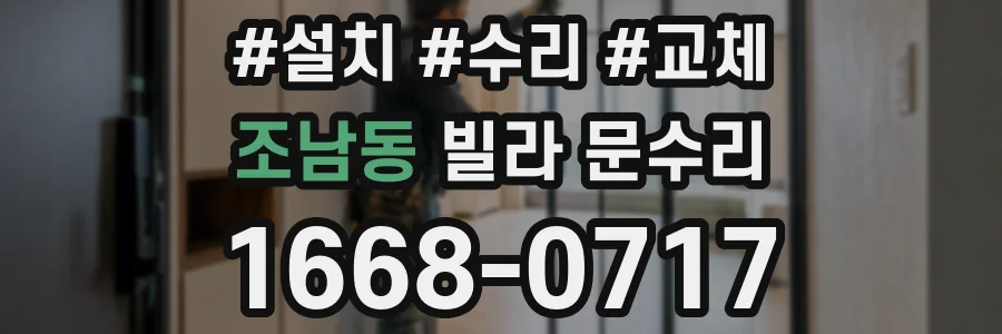 조남동 빌라 문수리