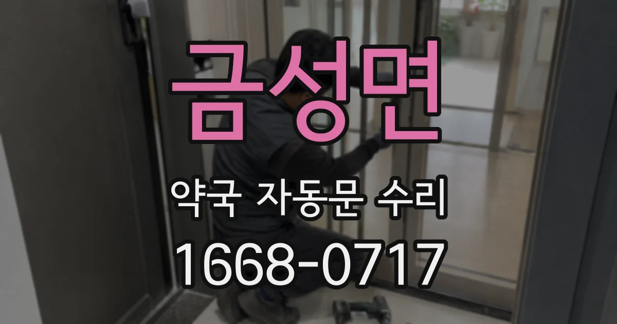 금성면 약국 자동문 수리