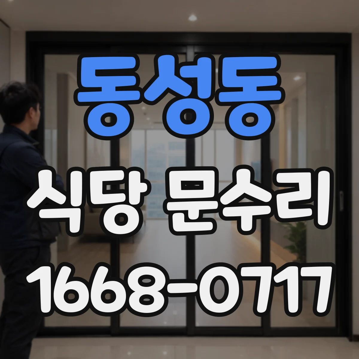 동성동 식당 문수리