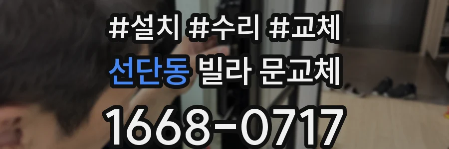 선단동 빌라 문교체