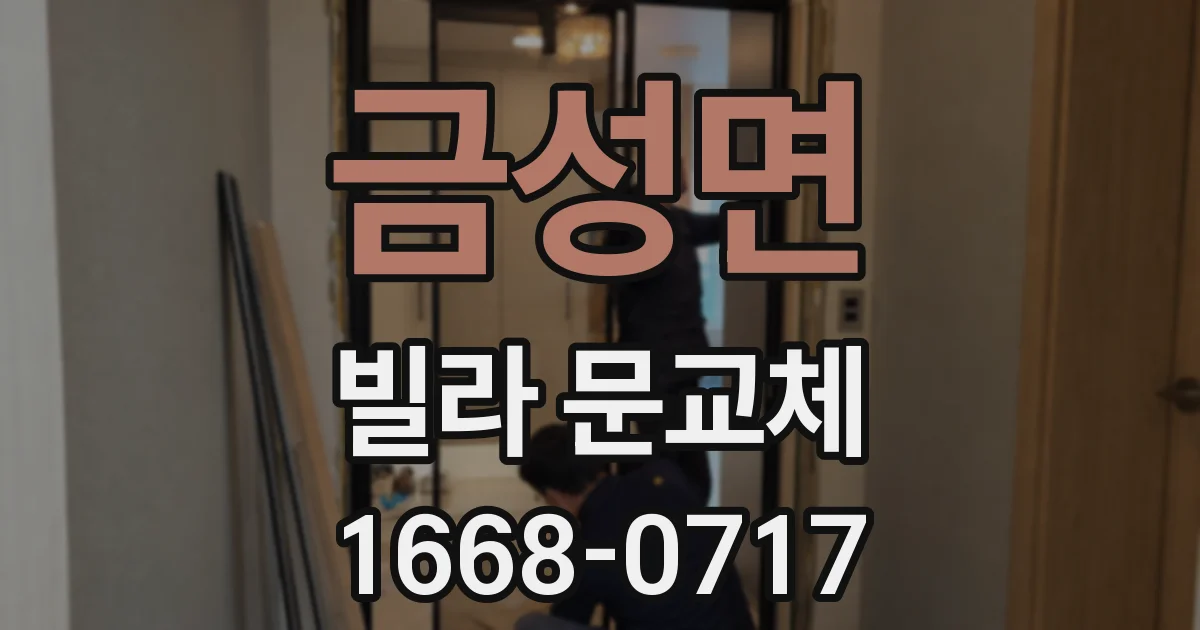 금성면 빌라 문교체
