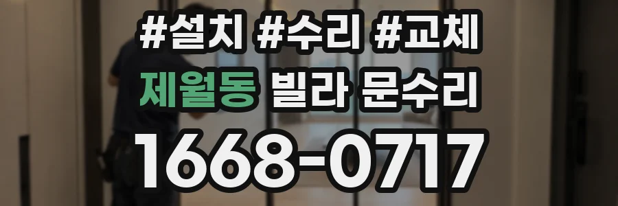 제월동 빌라 문수리