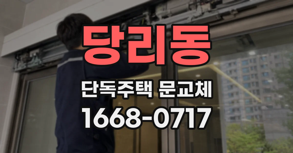 당리동 단독주택 문교체