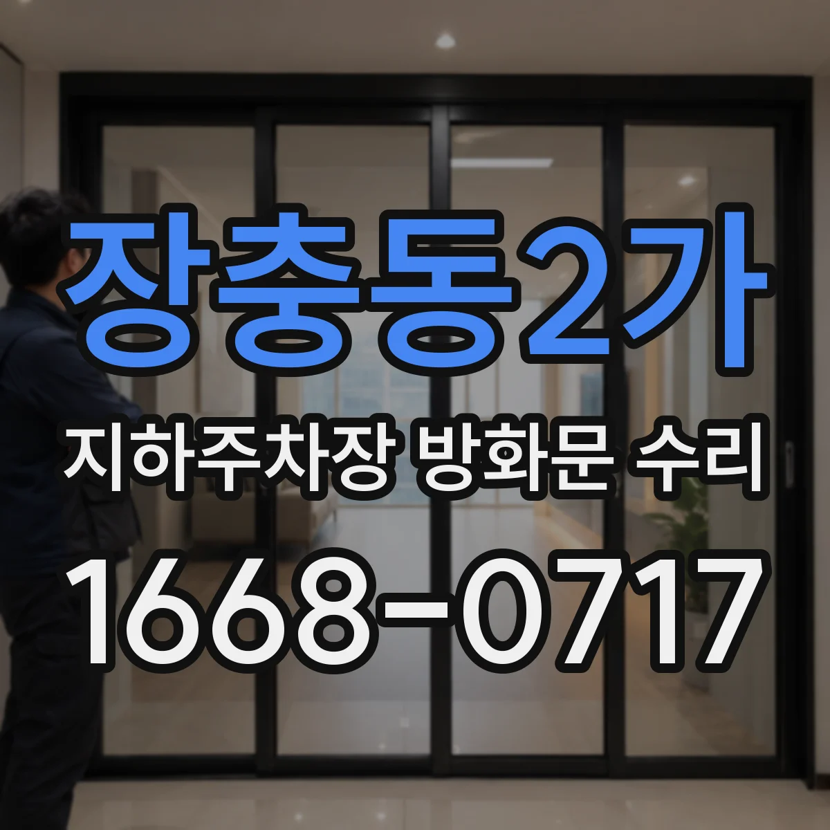 장충동2가 지하주차장 방화문 수리