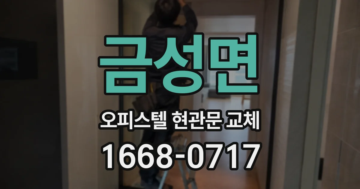 금성면 오피스텔 현관문 교체