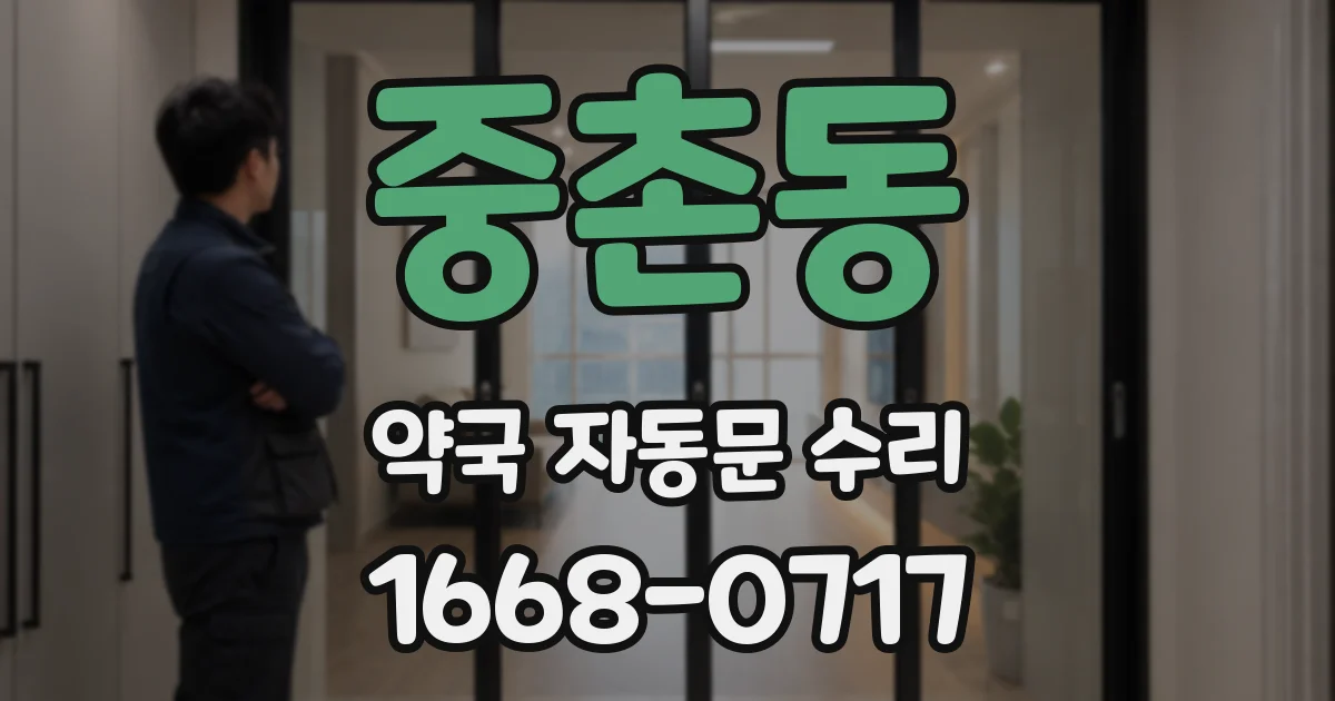 중촌동 약국 자동문 수리