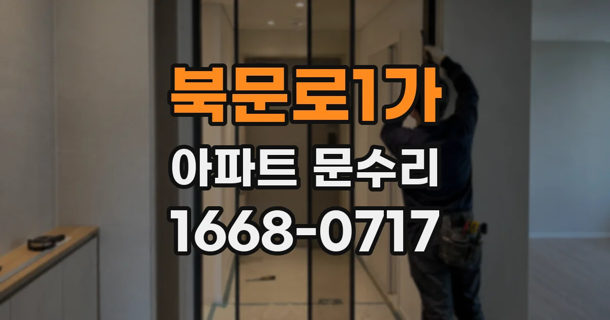 북문로1가 아파트 문수리