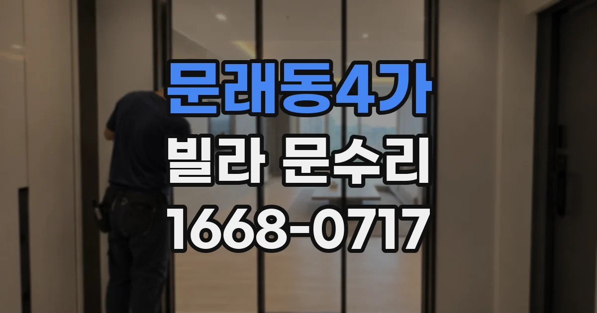 문래동4가 빌라 문수리