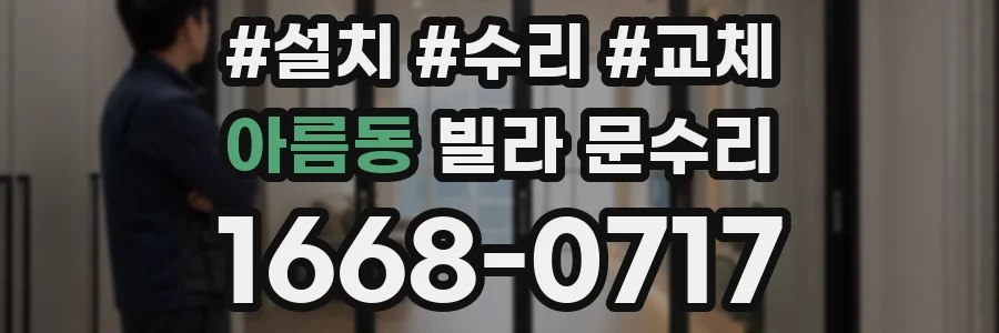 아름동 빌라 문수리