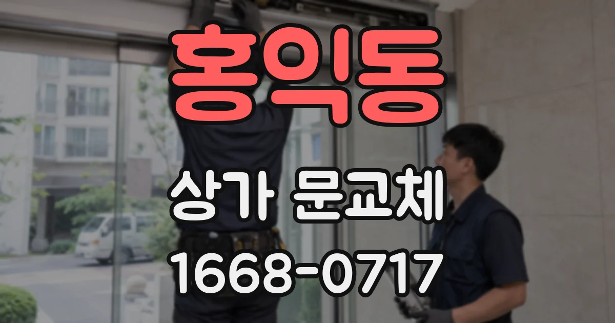 홍익동 상가 문교체