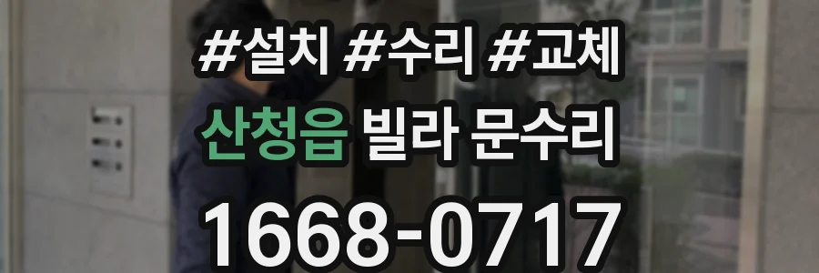 산청읍 빌라 문수리
