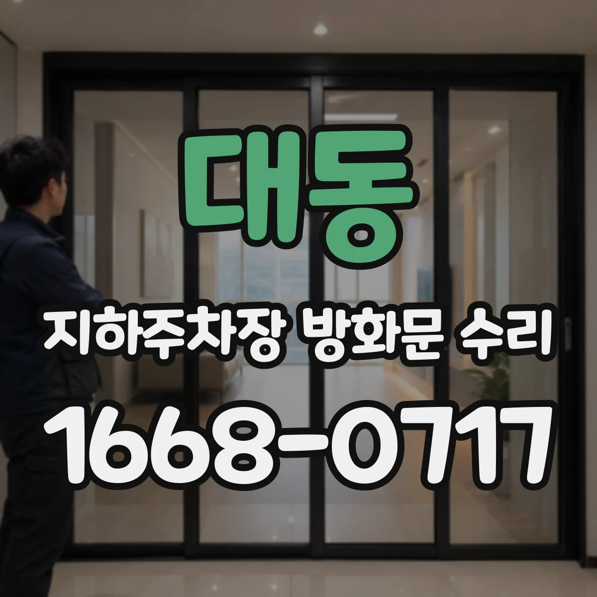 대동 지하주차장 방화문 수리