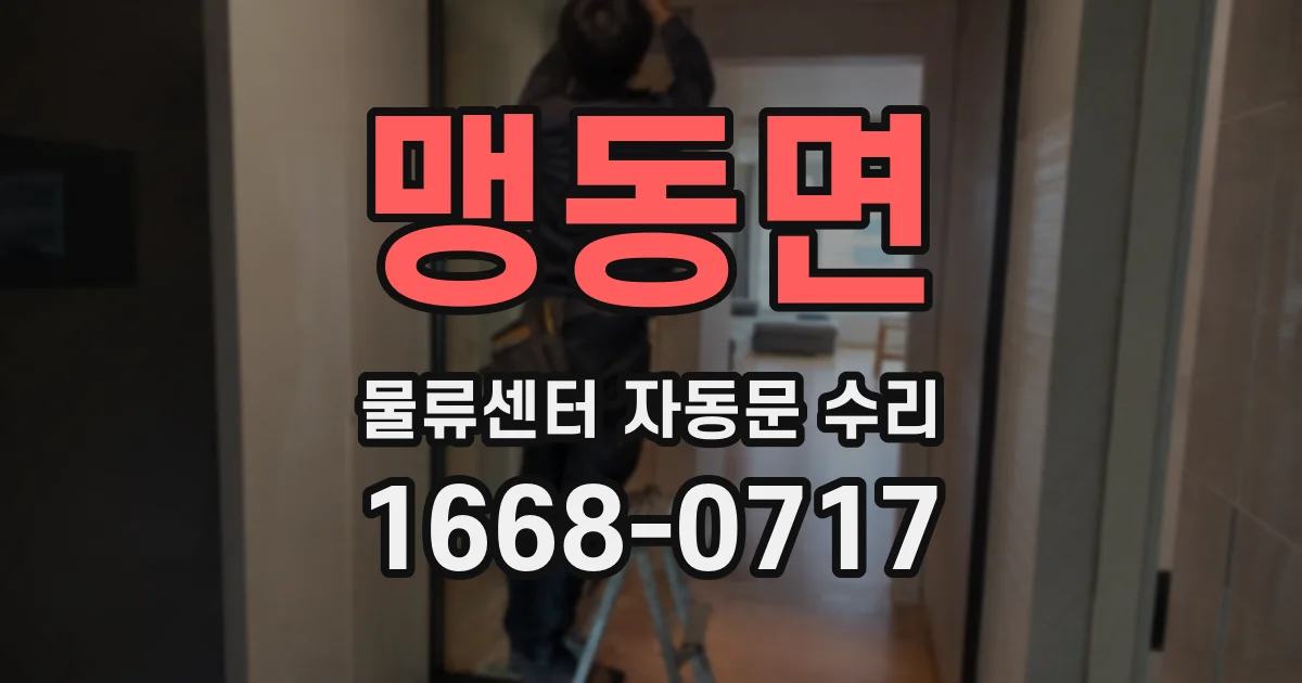 맹동면 물류센터 자동문 수리