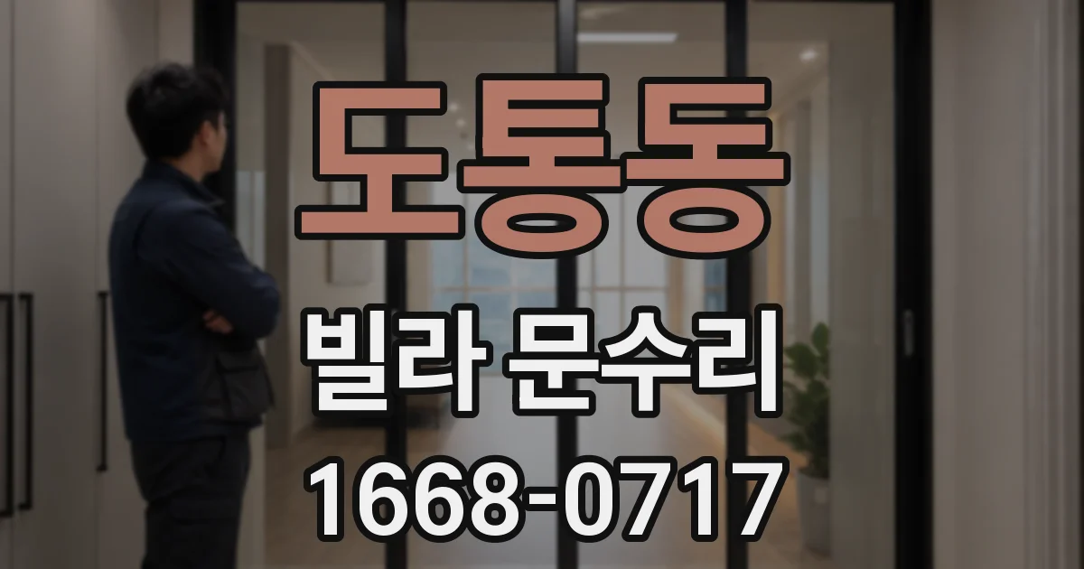 도통동 빌라 문수리
