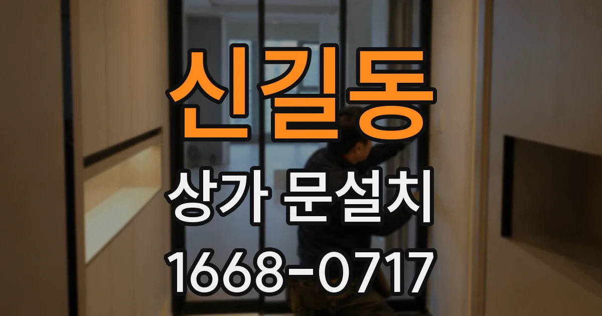 신길동 상가 문설치