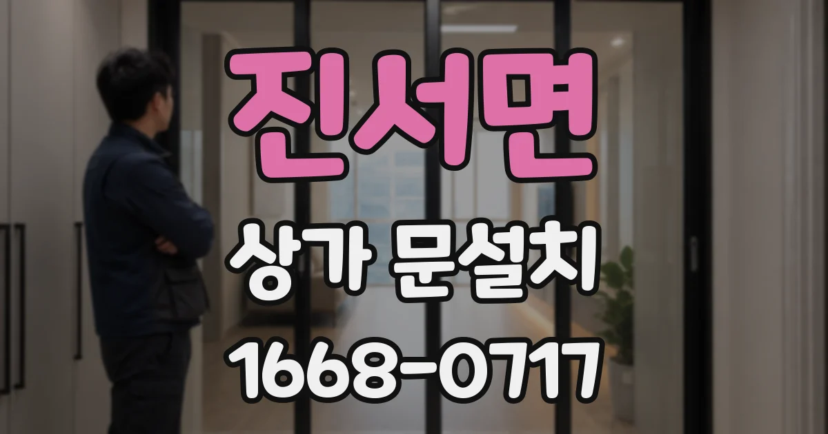 진서면 상가 문설치
