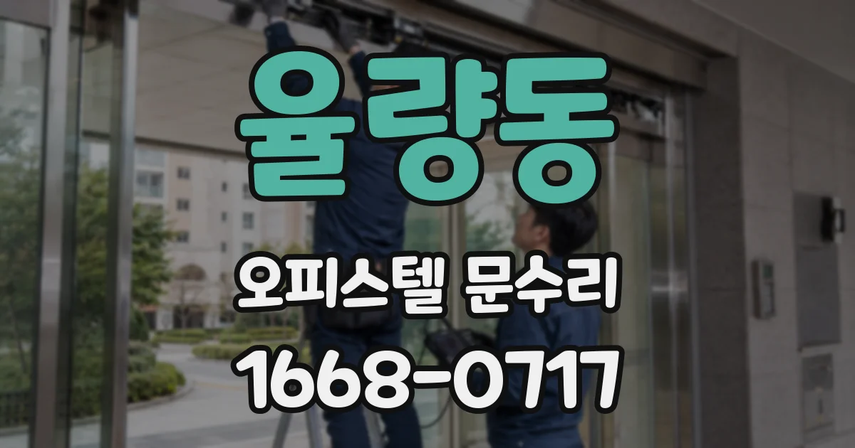 율량동 오피스텔 문수리