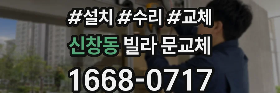 신창동 빌라 문교체