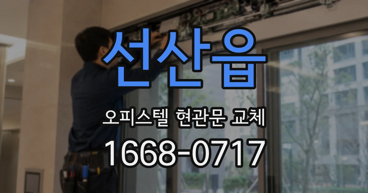 선산읍 오피스텔 현관문 교체
