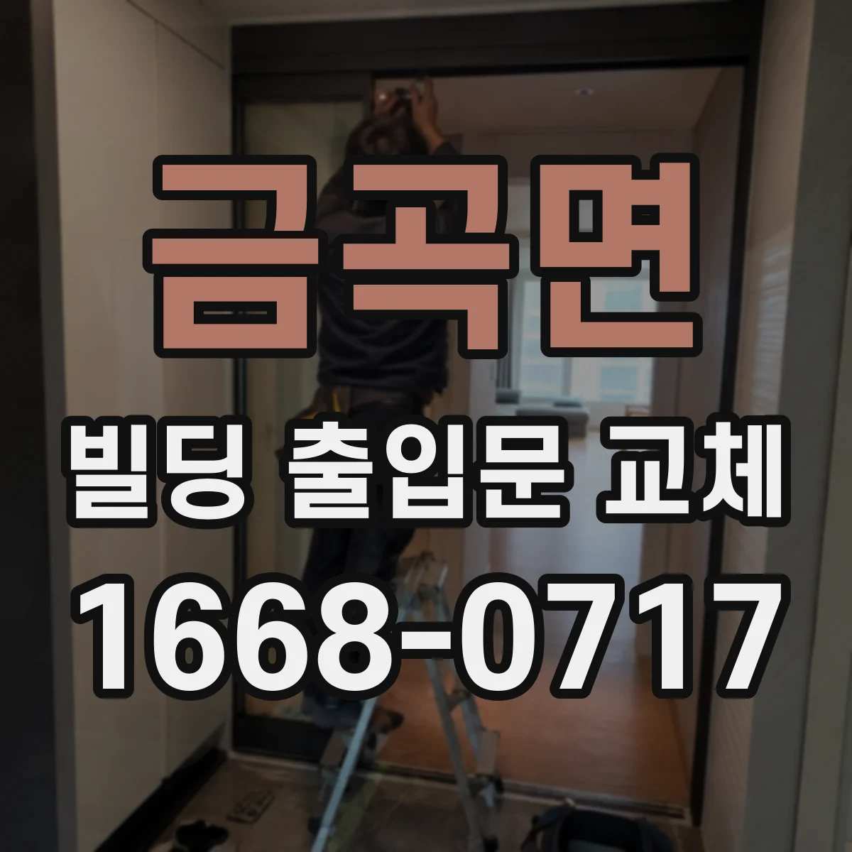 금곡면 빌딩 출입문 교체