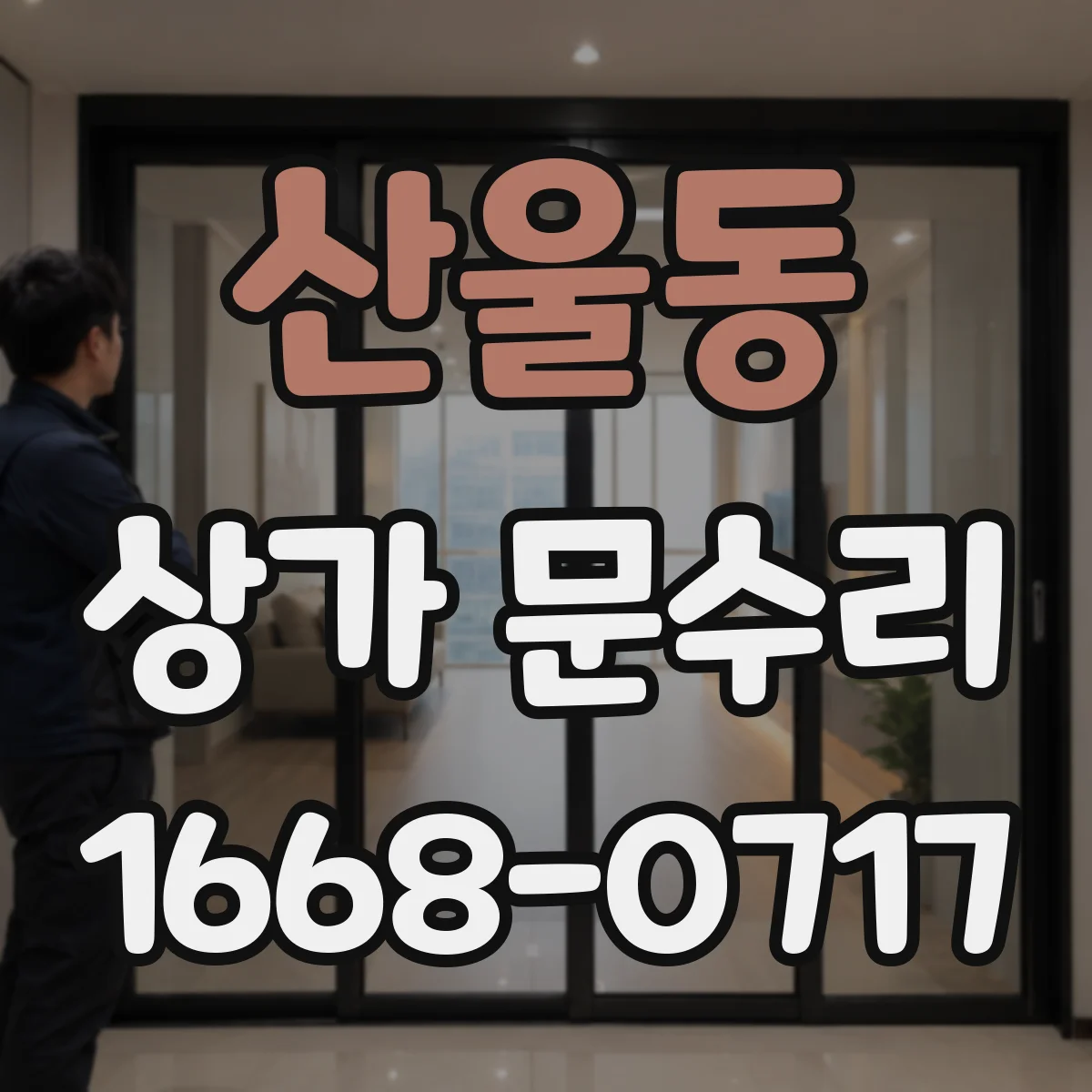 산울동 상가 문수리