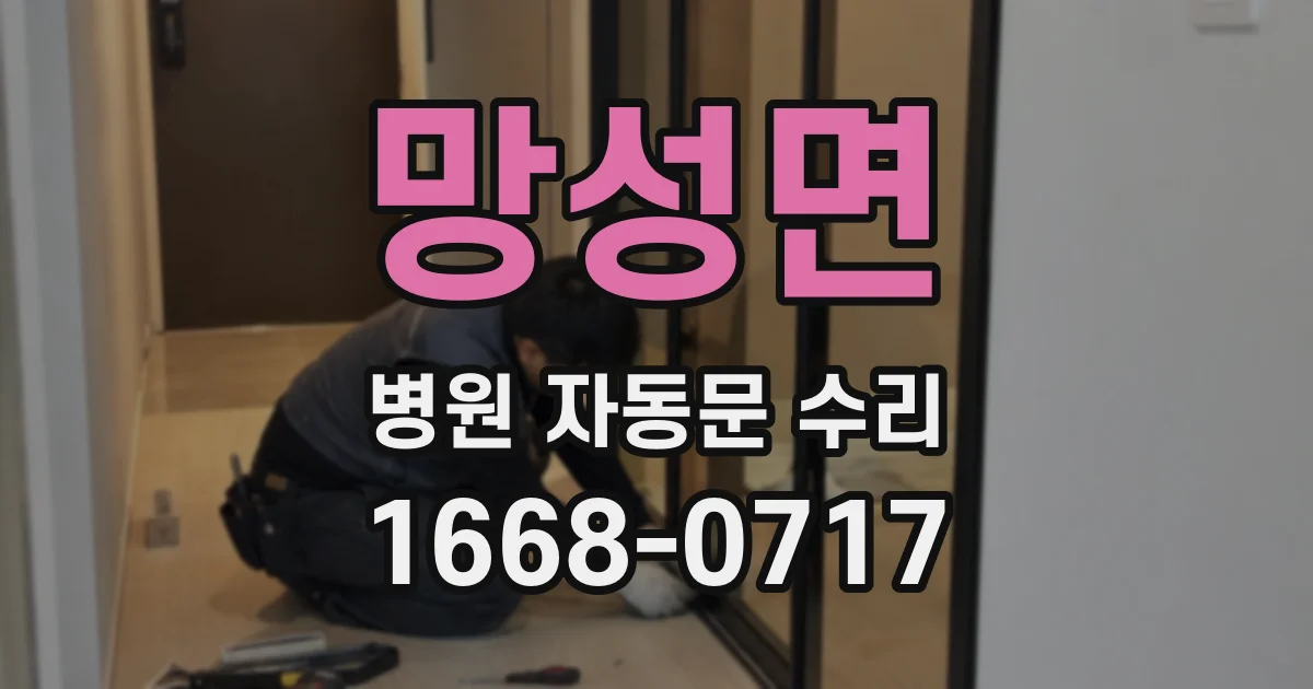망성면 병원 자동문 수리