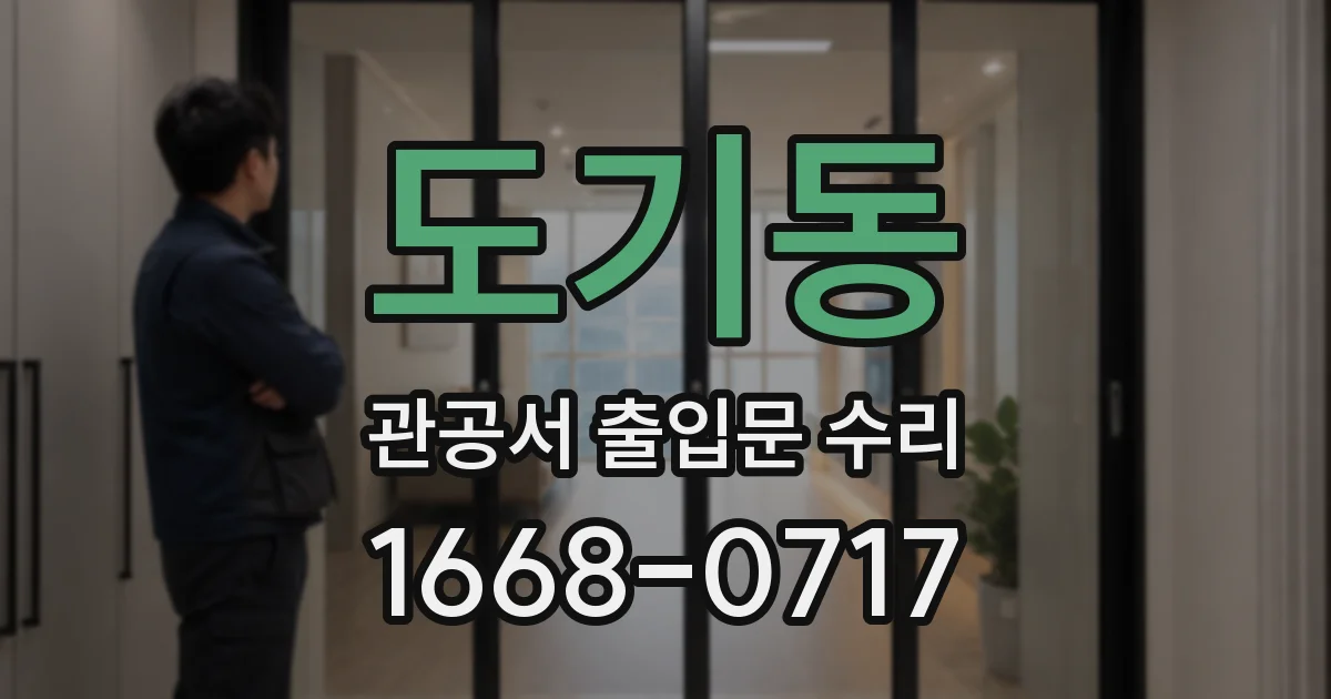 도기동 관공서 출입문 수리