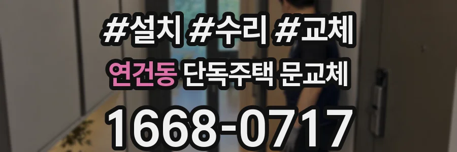 연건동 단독주택 문교체
