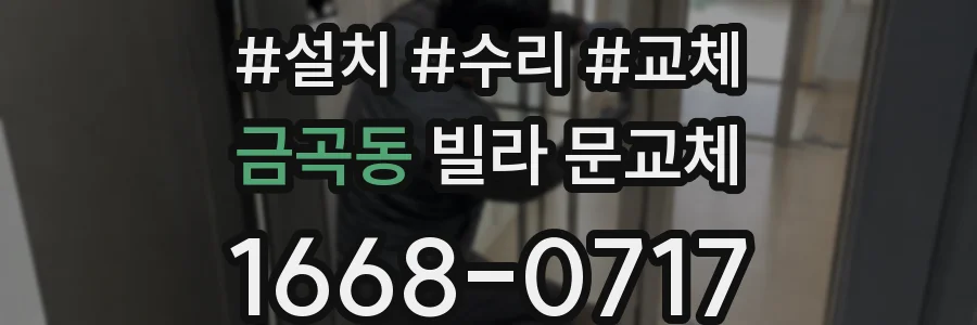 금곡동 빌라 문교체