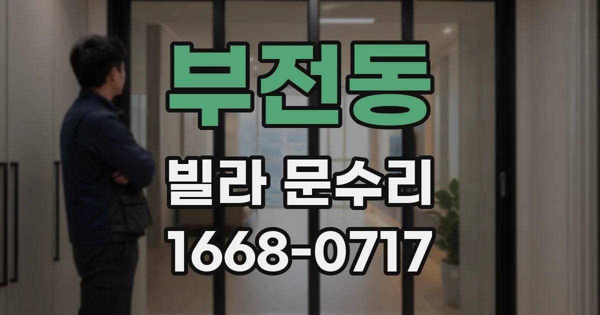 부전동 빌라 문수리