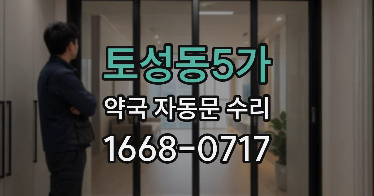 토성동5가 약국 자동문 수리