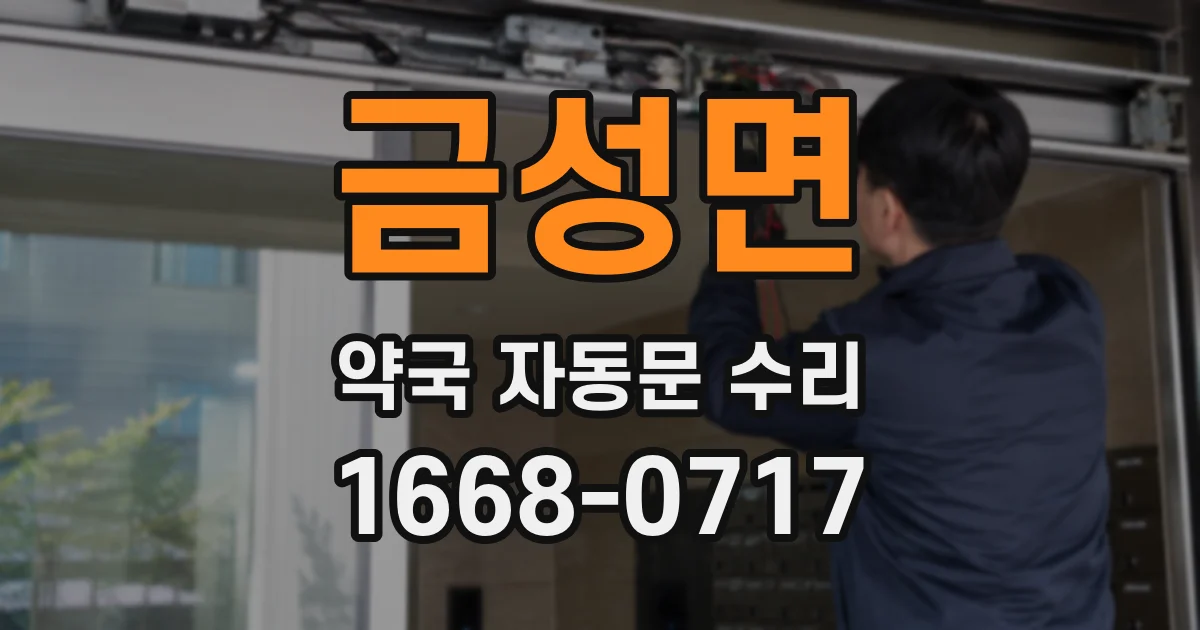 금성면 약국 자동문 수리