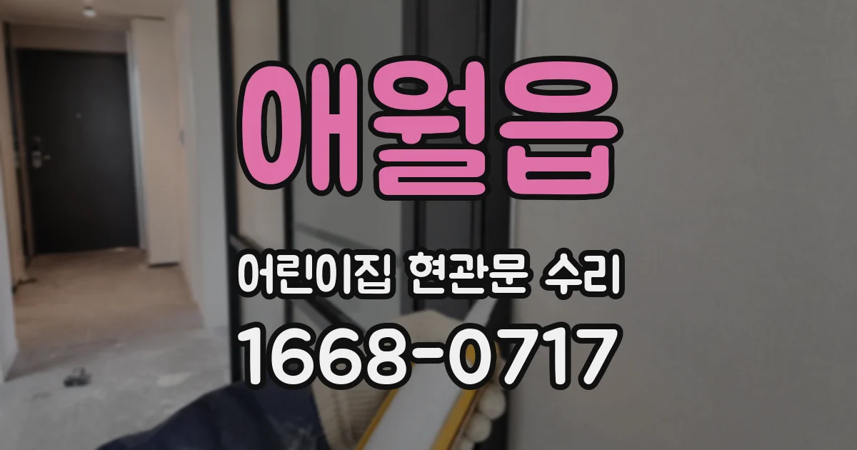 애월읍 어린이집 현관문 수리