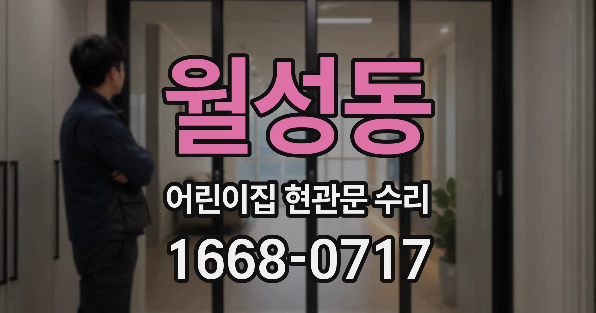 월성동 어린이집 현관문 수리