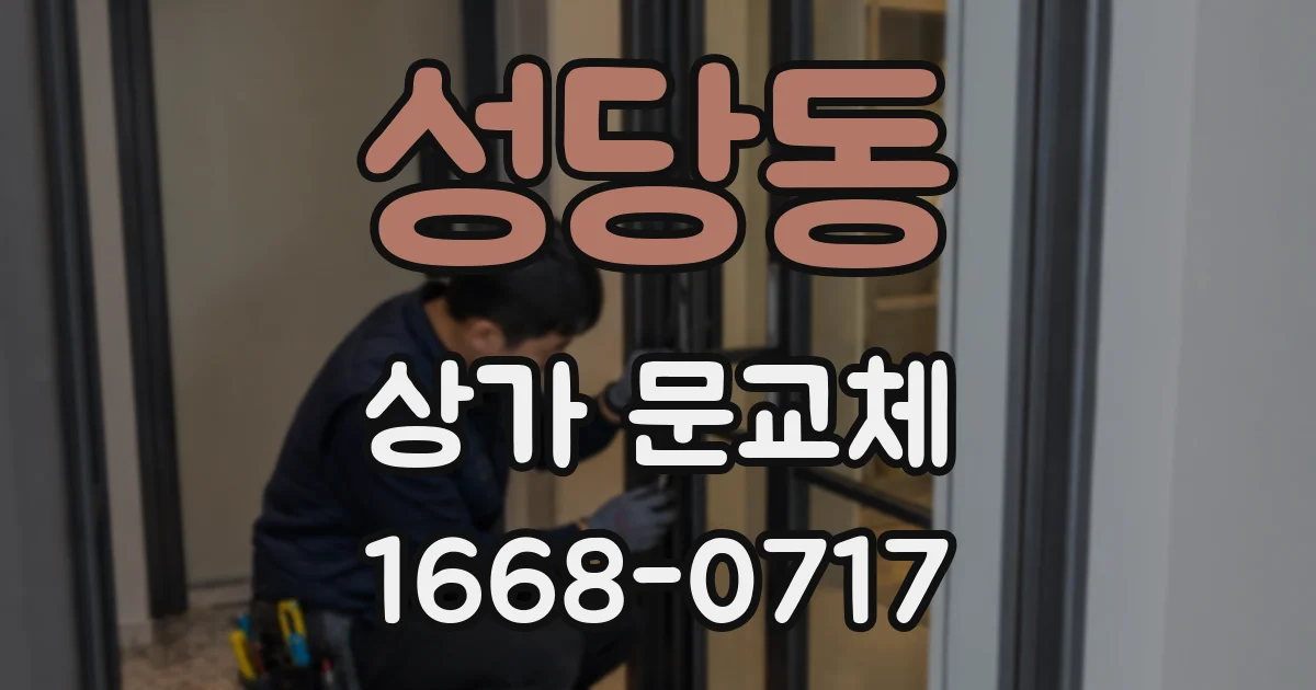 성당동 상가 문교체