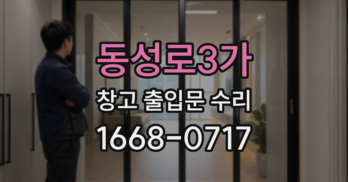 동성로3가 창고 출입문 수리