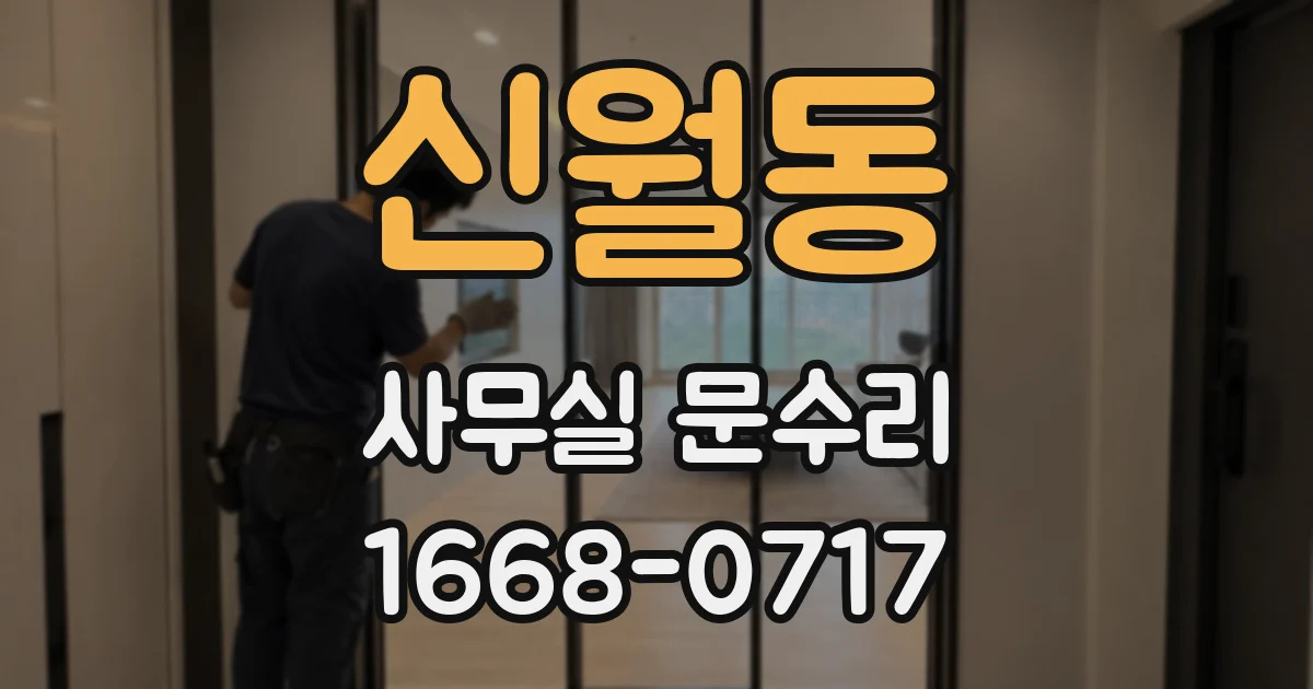 신월동 사무실 문수리