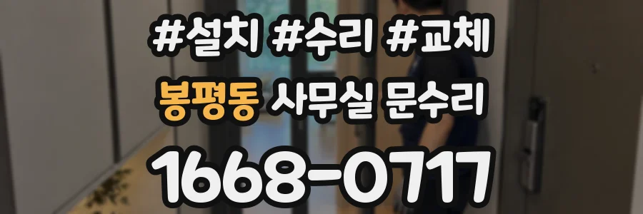 봉평동 사무실 문수리