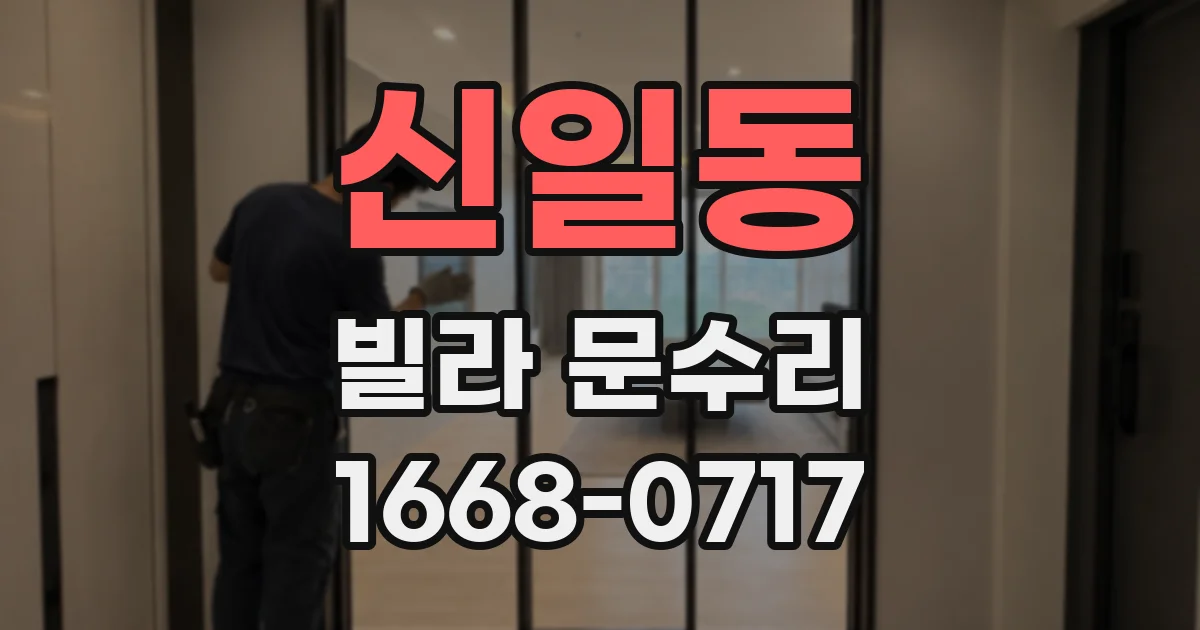 신일동 빌라 문수리