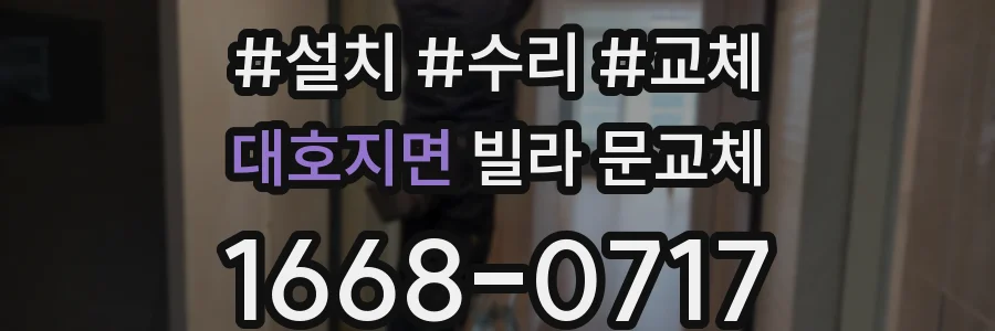 대호지면 빌라 문교체